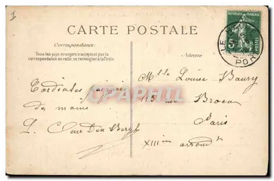 Le Havre — Pôr do Sol — Editor BID, n° 265 — Verso