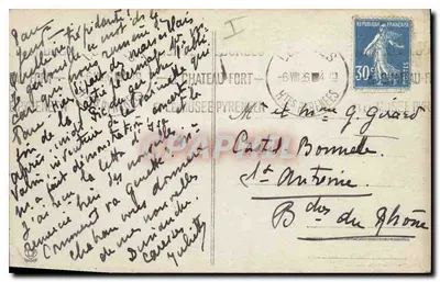 Pau - Stara świątynia św. Martyna i dawny pałac Sejmu Nawarzy — Société Lacouche Frères, Toulouse — Rewers