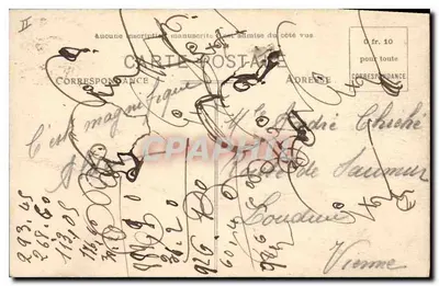 Pau — Wnętrze Zimowego Pałacu — Carrache, wydawca - Pau, C.C. - 125 — Rewers