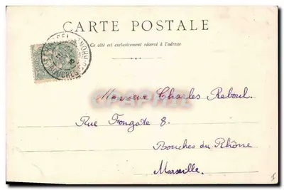 PAU - O Castelo — Série 1, N° 606 — editor D. T. Fili-Jouhès — Verso