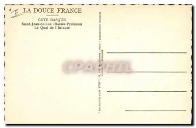 Saint-Jean-de-Luz — Il molo dell'Inianté — Edizioni d'Arte Yvon — Verso