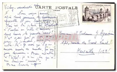 L'Auvergne — Casa de los Siete Pecados Capitales — G. D'O. - 250. - Thiers — Reverso