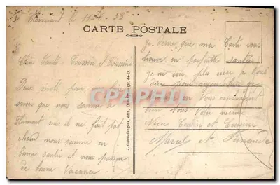 Royat — Vista Pitoresca — G. d'O. n° 499 — Verso