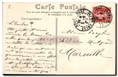 Rouen — Duża Godzina — A. Coulé, Passage Saint-Herblain — ND Phot — Rewers