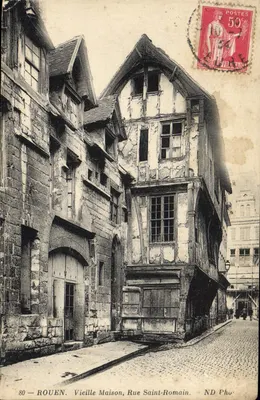 Rouen — Vieille Maison, Rue Saint-Romain — ND Pho