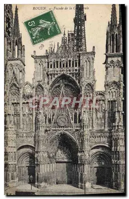 Rouen — Façade de la Cathédrale — Éditeur non identifié