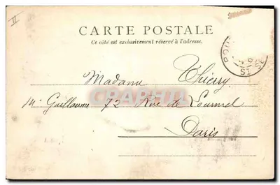Vue générale de Rouen — éditeur Paris 8726 — Verso