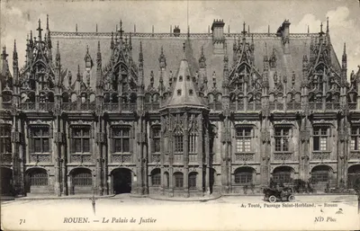 Rouen — Le Palais de Justice — A. Touté, Passage Saint-Herbland, Rouen