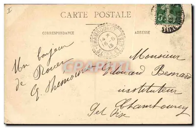 Rouen — Pałac Sądownictwa — G. V. - 274 — Rewers
