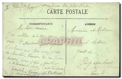 Rouen — Le Quai de Paris — LL. — n°133 — Verso