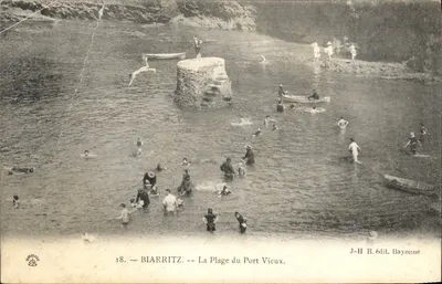 Biarritz — The Old Port Beach — J-H B. edit. Bayonne