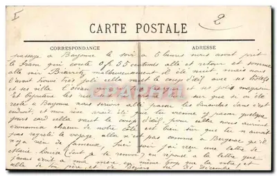 Efekt fal na skale Matki Bożej — Biarritz (Kraj Baszków) — BR - 1245 — Rewers