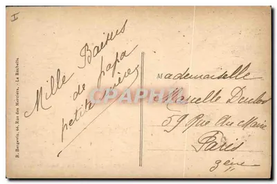 Biarritz — Jezioro Bois de Boulogne — wydawca R. Bergevin, nr 10815 — Rewers