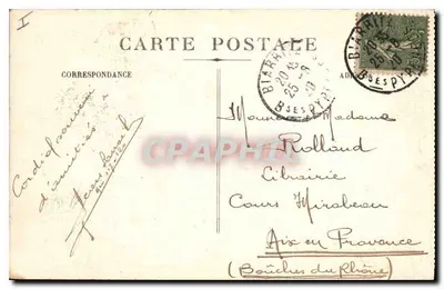 Biarritz - Tempestade no Largo do Rocher de la Vierge — edição n°109 — Verso