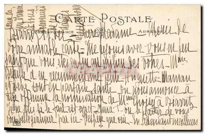 Biarritz - Spiegelend water voor de Atalaye — Edities Durand, nr. 10 — Achterkant
