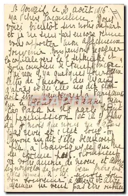 Chamonix — O rio Arve e o Monte Branco — A. Gardet, Annecy — Verso