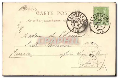 Pau — Estátua de Henrique IV — ND Plot — Verso