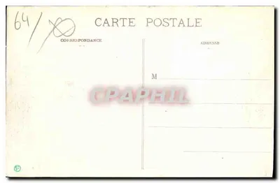 Pau - Het Kasteel (uitzicht genomen vanaf de Gave) — C.C. 14 — uitgever C.C. — Achterkant
