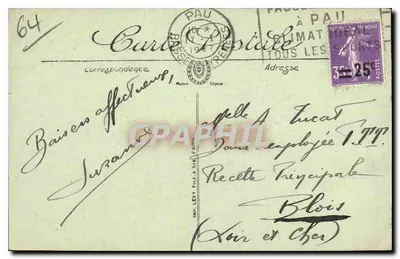 Pau — Most Jurançon i Zamek — LL. — Rewers
