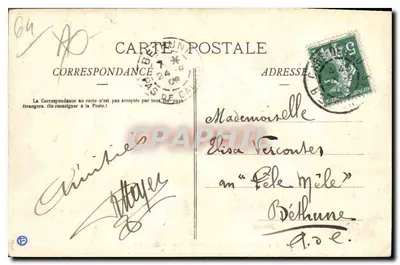 Pau — Ogólny widok (strona północno-północno-wschodnia) — wydawca R. Bézard, nr 794 — Rewers