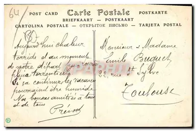 Pau — Ogólny widok z Jurançon — CPAPHIL — Rewers