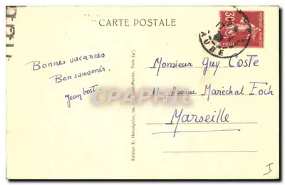 Stary Troyes — Rue Paillot de Montabert — Wydawnictwo E. Harmignies, Paryż (4e) — Rewers