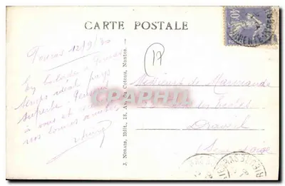 Fouras (Charente-Inférieure) — Plaża widziana z Punktu — J. Nozaïs, wydawca, nr 60 — Rewers