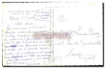 Fouaras — L'heure du Bain — L. Chagneneau & Fils, Photo au Bruyère — Verso