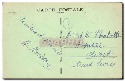 Fouras-les-Bains (Ch.-Inf) — A Praia — Fototipia Jély-Poême, Mortagne — Verso