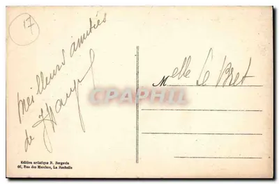 Fouras - A Cidadela — Edição artística R. Bergévin, n° 838 — Verso