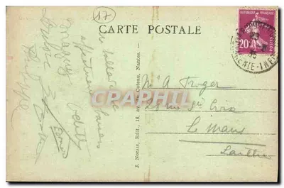 Fouras (Charente-Inférieure) — Wieża twierdzy zbudowana w XIV wieku do nadzoru nad wejściem do Charenty — J. Nozaïs, wyd. — Rewers
