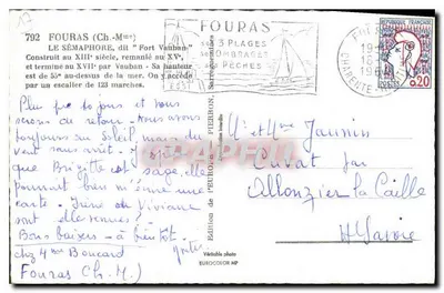 Fort Vauban — Fouras — Wydanie Eurocolor MP — Rewers