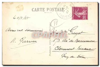 Fouras (Charente Inf.) — Kąt plaży — Fototypia Jehl-Poujoulat, nr 805 — Rewers