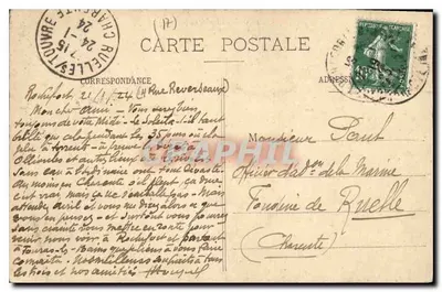 Fouras - Port Sud - Przylądek w dzień burzy — Stara pocztówka n°56 — Rewers