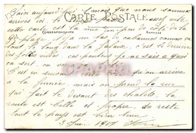 Fouras — Vista da Falaise e dos Pontons — E.M. n°77 — Verso