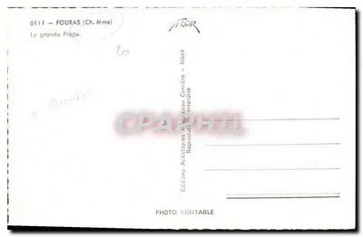 Fouras — Wielka Plaża — Éditions Artistiques Niort — Rewers