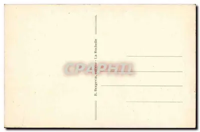 Fouras-les-Bains - Widok z daleka — morski widok z jachtem — wydawca R. Bergevin, La Rochelle — Rewers