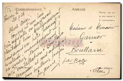 FOURAS-LES-BAINS — Plaża w czasie kąpieli — Wydawnictwo Maubillier — Rewers
