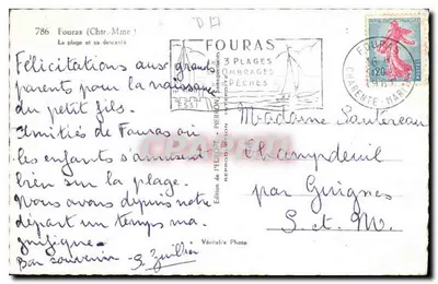 Fouras (Charente-Maritime) — plaża i jej schody — Wydawnictwo Europ — Rewers