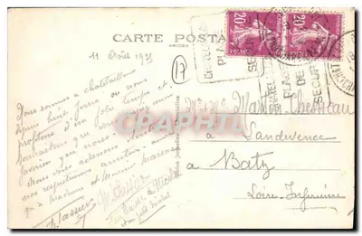 Châtelailly-Plage — Regaty jachtów — n° 1639 — Rewers