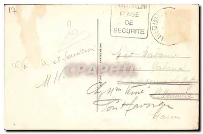 A Ponte sob tempestade — Châtelaillyon — editor A.68 — Verso