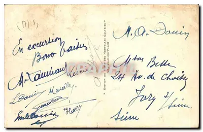 Châtelaillyon — Os Rochos de Angoulins — Edição do Petit das Novas Galerias — Verso