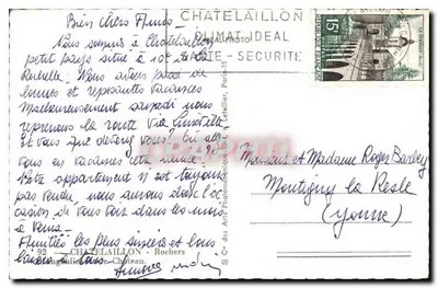Châtelailly - Rochers de Château — Photo-Idéal, Paris — Rewers