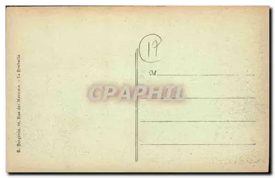 Châtelaillyon — Studium plaży w dzień burzy — nr 6623 — Rewers