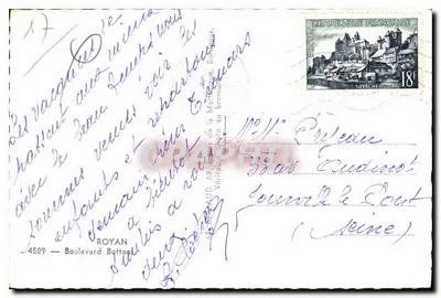 Plaża i Kasyno w Royan — widok panoramiczny — Tito — Rewers