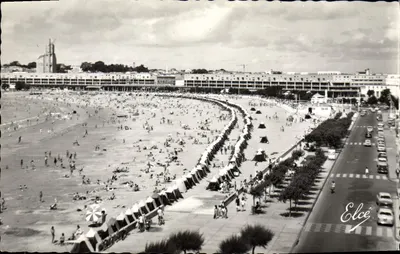 Plaża w Royan — widok z Front de Mer — Elcé