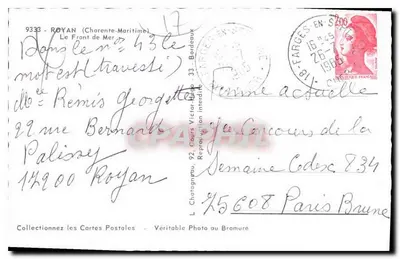 Il Portico — Royan — Editore L. Chataigneu — Verso