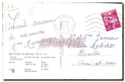 Royan — Souvenir de Royan — Reproduction G. à D. — Rewers