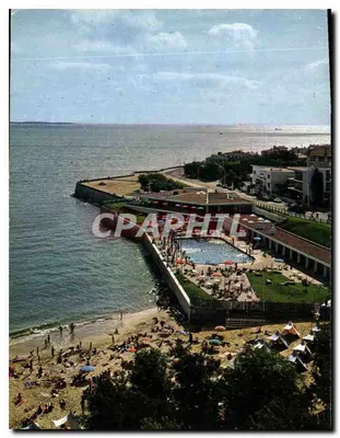 Piaszczysty brzeg i nowa basen w Foncillon — Royan (Charente-Maritime) — Wydawca: Cliché Rick - Bordeaux