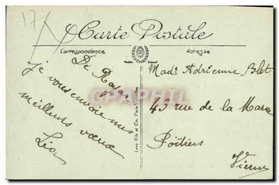Royan — Le Casino de Foncillon — La Salle de Baccara — ÉL — Rewers